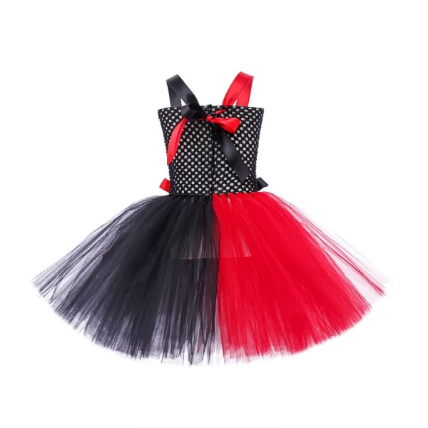 Halloween Girl Shirt Tutu Kjol Clown Cosplay Gaze Bekväm 100cm