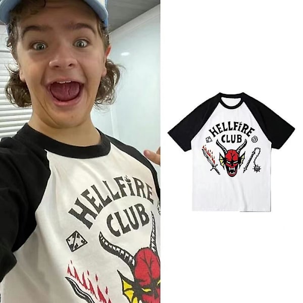 Stranger Things 4 Lasten Kerho T-paita Cosplay Halloween-asu 140cm