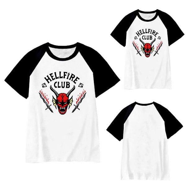 Stranger Things 4 Lasten Kerho T-paita Cosplay Halloween-asu 120cm