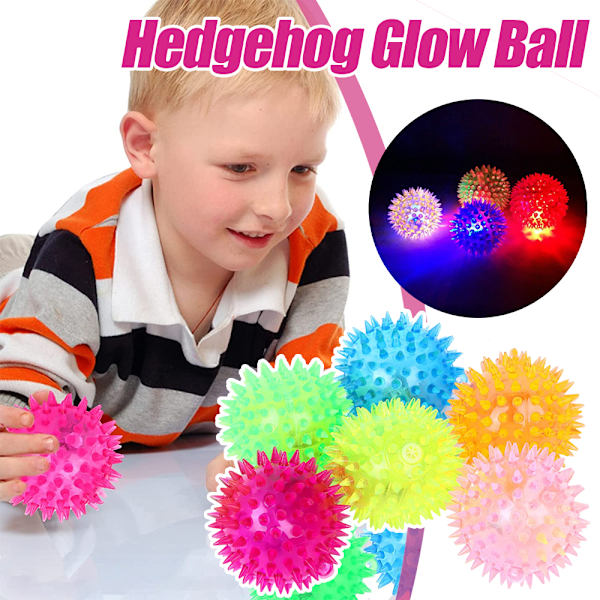 24 kpl Pallot Strobe Vilkkuvat Valot Värikäs Fidget-pallo Lelu