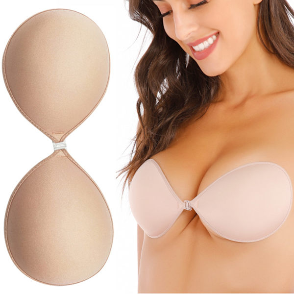 Selvklebende BH Stroppeløs Push Up Gjenbrukbar Silikon BH Skin-C