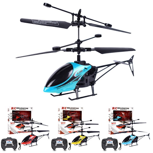 Surejoy Fjernstyret Helikopter One Key Take Off/Landing Fly blue