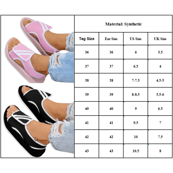 Kvinnor Slip On Slide Fat Fotbädd Plattform Tofflor Skor Sandaler Pink 42