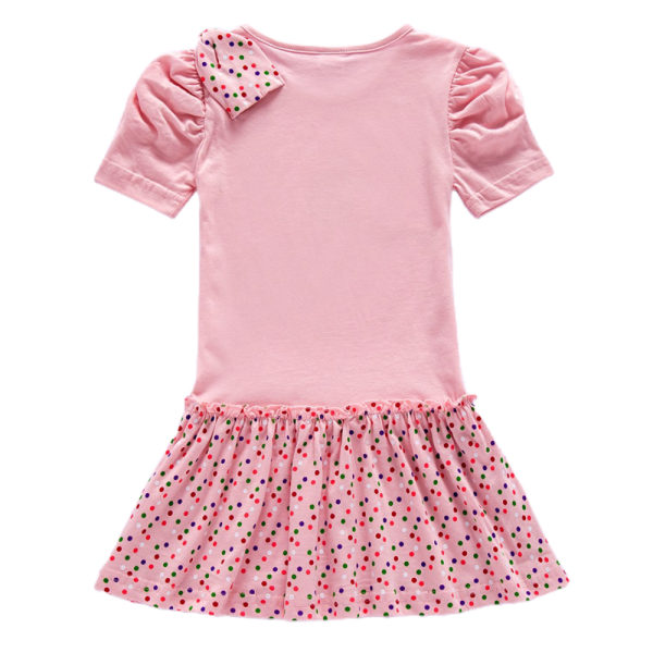 Baby Girl Barn printed kortärmad klänning T-shirt klänning Holiday Gray 7-8 Years