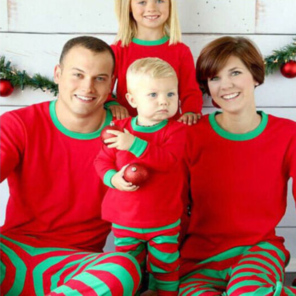 Julpyjamas för Herrar, Damer och Barn - Familjematchande Julnattkläder Pyjamas Set Men L