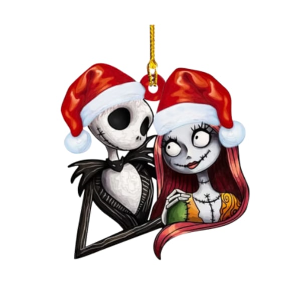 The Nightmare Before Christmas Jack & Sally Pendant Xmas Tree C