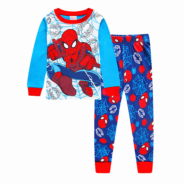 Spider-Man Pyjamas för Små Pojkar Grafisk Långärmad Topp & Byxor Sovkläder Set Hemmakläder Pj's #8 100cm