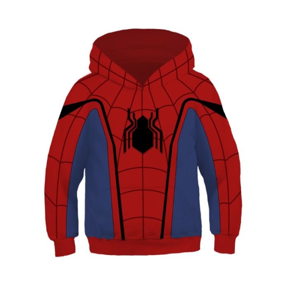 Kids Verse Miles Morales Cosplay Hoodie Spiderman Jacka Coat E L