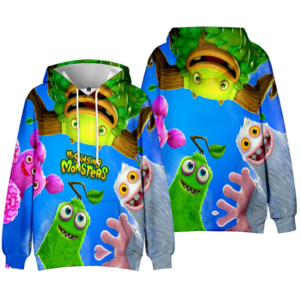 My Singing Monsters 3D Tröjor Barn Sweatshirts Pullover Top C 140cm