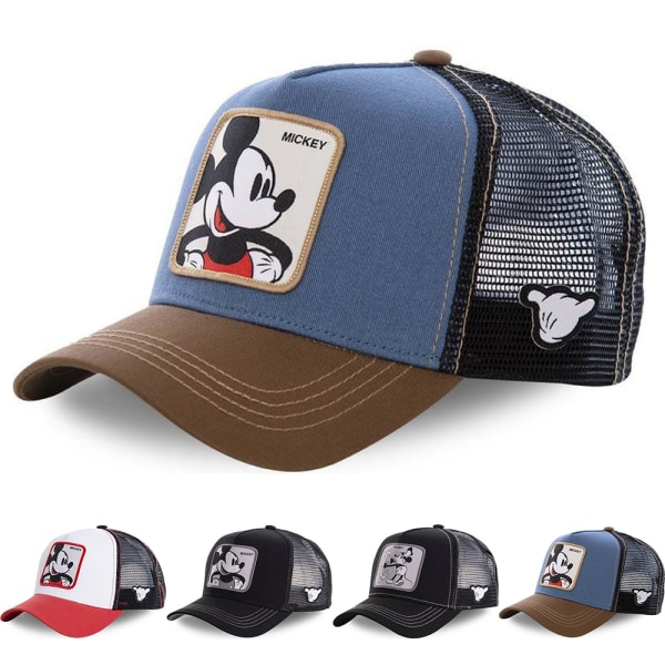 Disney Mickey Basebollkeps Outdoor för Män och Kvinnor Mesh Solhatt D