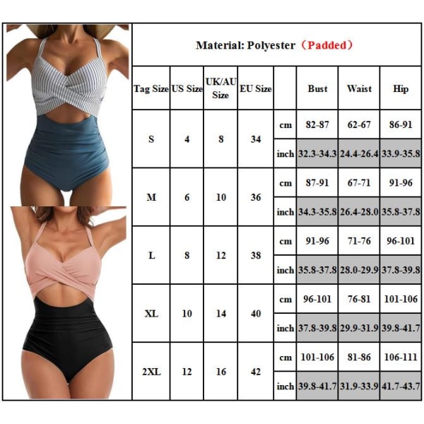 Dame Badedragt i ét stykke Udhulet Monokini Sommerbadedragt Black+leopard M