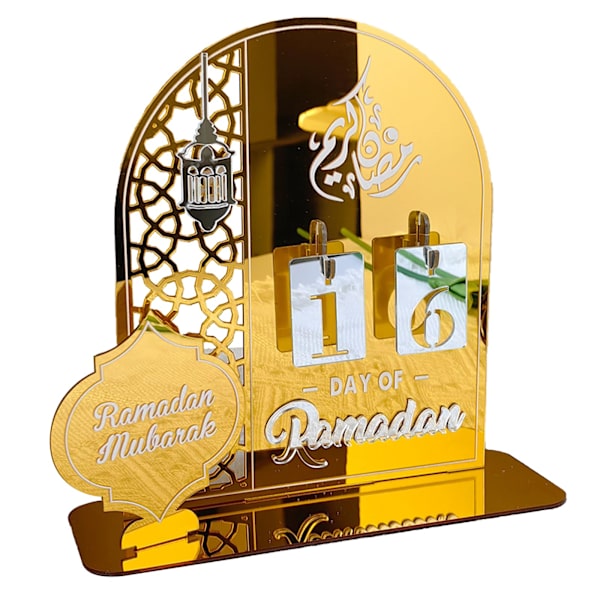 2024 Eid Ramadan Mubarak Advent -joulukalenteri koristeet kotiin Gold