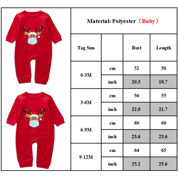 Familj Matchande Vuxna Barn Jul Xmas Nattkläder Pyjamas Set B - Men ( Dad )