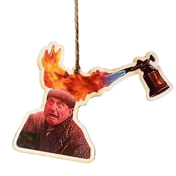 Barry Santa Present Akryl Meme En festlig Mr. Wood Jul D