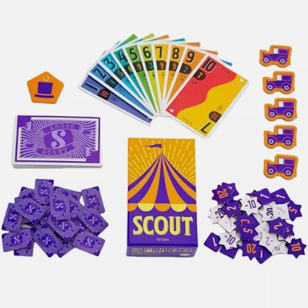 Scout Kortspel Dubbelspråkig Sök Cirkus Scout Poker Bordsspel för en Minnesvärd Kväll 2-5 Spelare