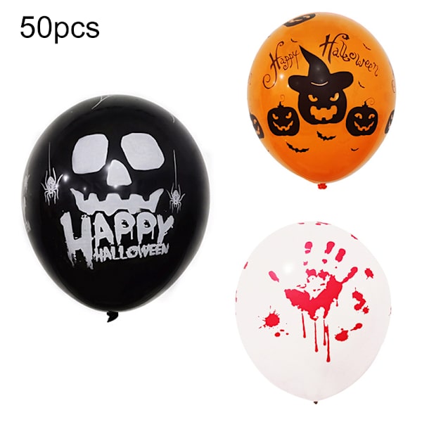 Halloween-ilmapallosetti, koristeet syntymäpäiväjuhliin ja häihin skull
