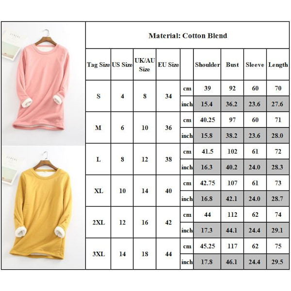 Naisten talvinen lämmin fleece-collegepaita, oloasu, pitkähihainen toppi red 2XL