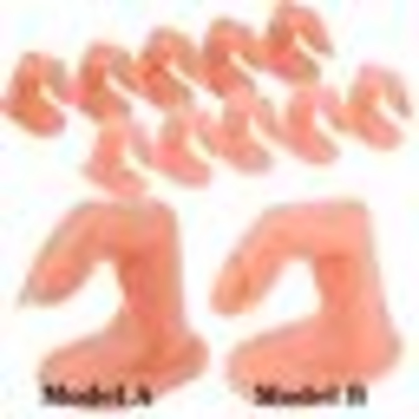 6 st Fake Övningsfingrar Displaymodell Hand Akryl Gel No Naglar 6pcs