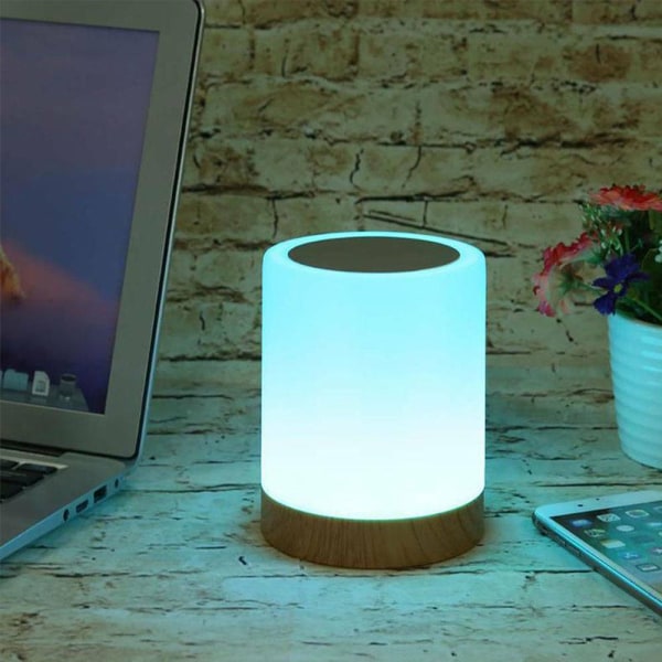 Uppladdningsbar Warm Sleep Night Light Sängbord Touch LED-present