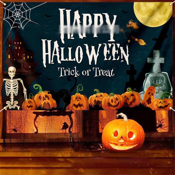 Halloween Pumpa Bakgrundsdekoration för Soffor och Heminredning C