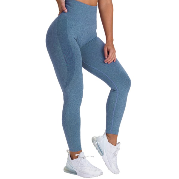 Damen Push Up Yoga Hose Leggings Fitness Sporthose Jeggings Present dark blue S