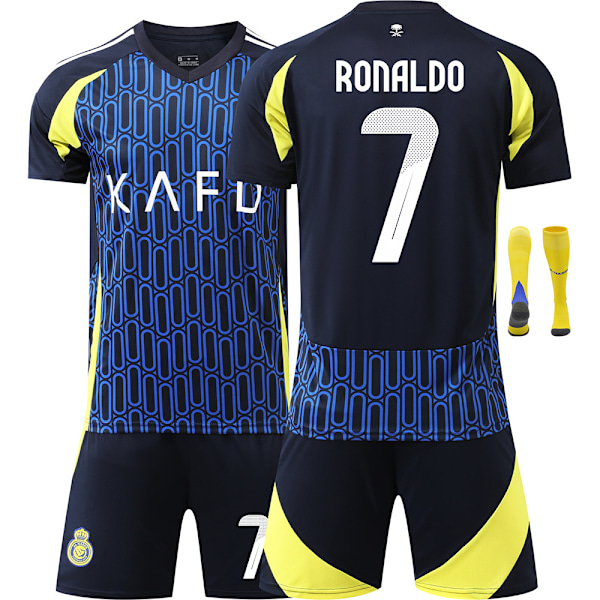 24-25 Riyadh Tröja Barn Fotbollströja Kit #7 RONRLDO Fotbollsdräkter 28