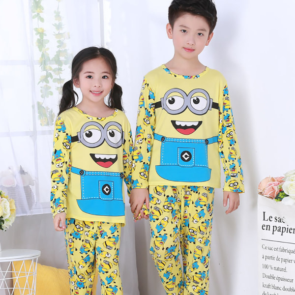Barn Tecknad Rund Halsad Långärmad Sleepwear Pyjamas Set SpongeBob 3-4 years