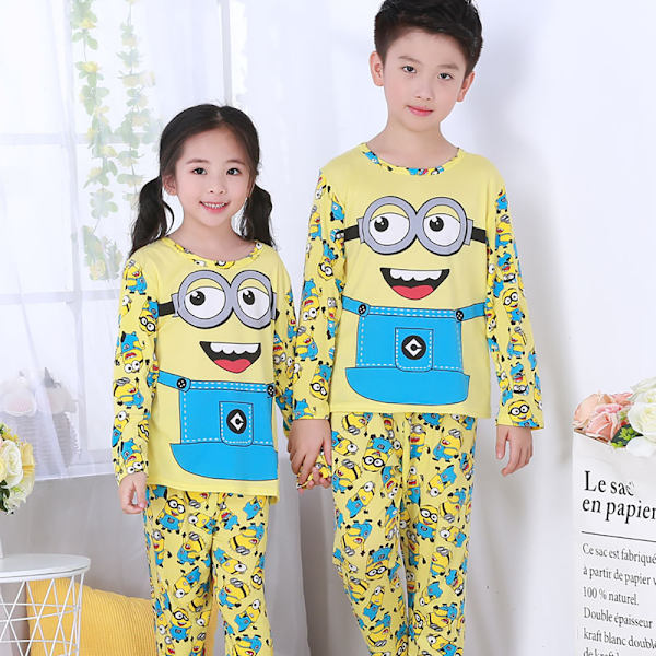 Barnens tecknade rundhals långärmad pyjamasuppsättning Doraemon 7-8 years