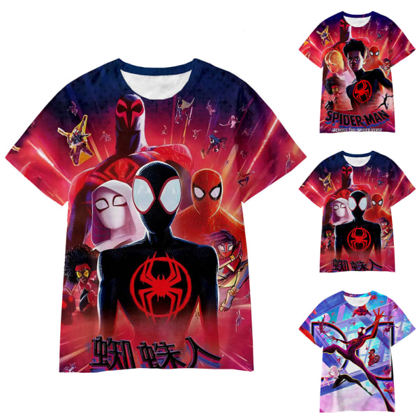 Marvel Superhero Kids T-shirt Pojke sommar kortärmad t-shirt C 120cm