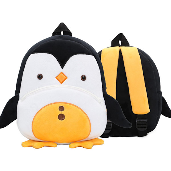 Barnens Söta Djur Plysch Ryggsäck Skolväska Förvaring Skolväskor Penguin