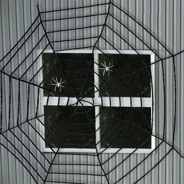 Halloween Dekoration Skräck Halloween Web Festival Tema Dekoration Prop för Dekorationer Inomhus Utomhus Gård Trädgårdsfest White 7*5.5m