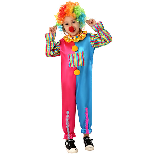 Klovnipuku lapsille Pojat Klovnipuku Hauska sirkus Naamiaisasu Halloween Joulu Karnevaaliasu S