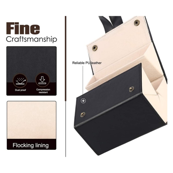 Bärbar unisex organizer 5-fack Case Glasögonförvaringslåda