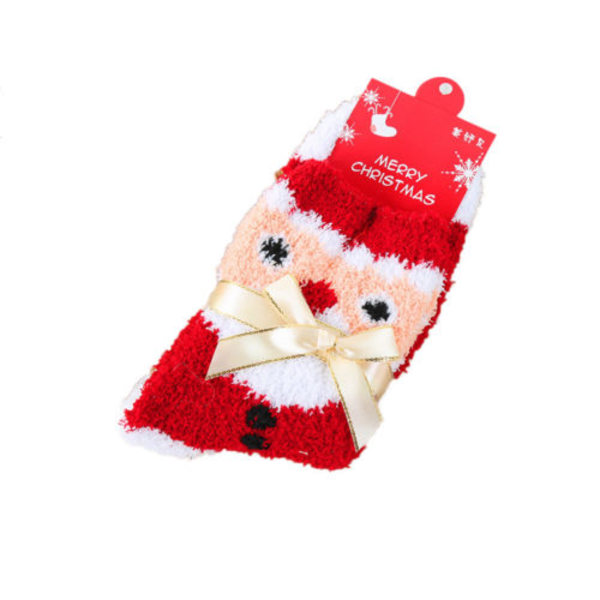 2/4/6 stk. Jule 6 Farger Dekorer Mote Tegneseriesokker Christmas tree A 2PCS