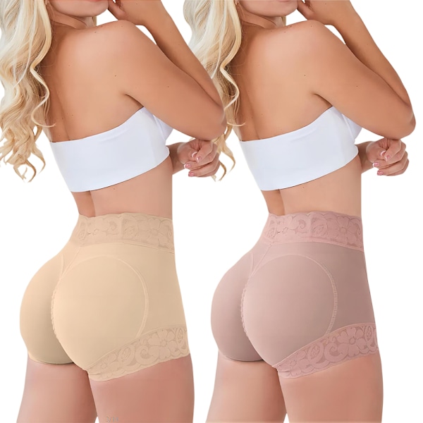 Dam Butt Lifter Falska Rumpa Höft Osynlig Kontrolltrosor Shapewear Skin L