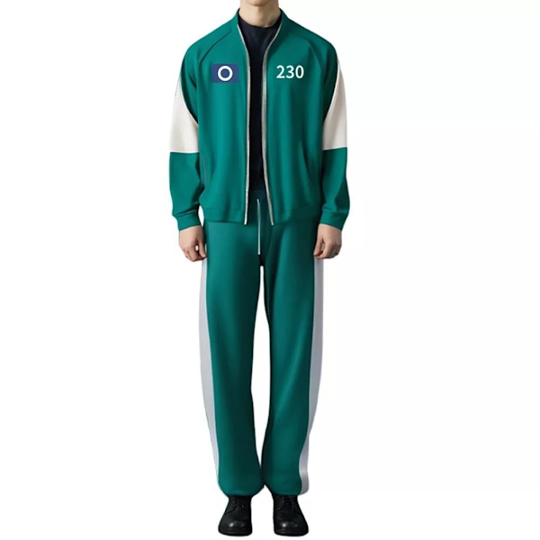 Squid Game 2 Unisex Tracksuit Rolig Film Periferi Squid Game Party Kostym Zip Up Jacka och Drawstring Joggers #230 3XL