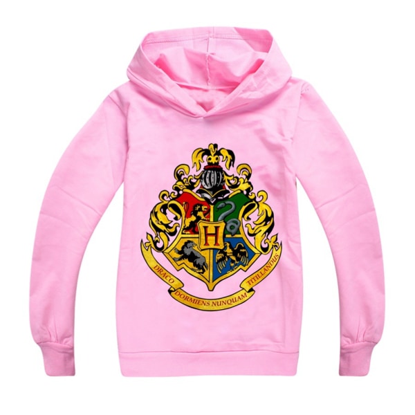 Pojkar Flickor Casual Hoodie Harry Potter Långärmad Sweatshirt Topp pink 130cm