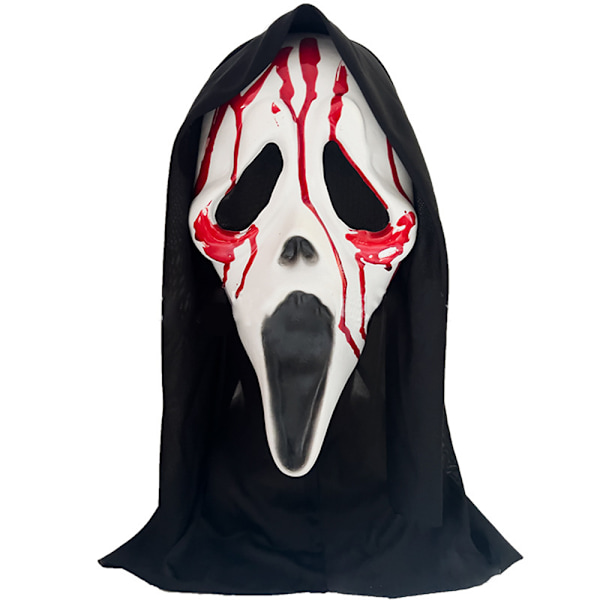 Halloween Maske Skrig Spøgelse Maske Horror Sjov Udklædning Rekvisitter F