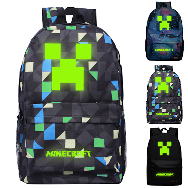 Minecraft Ryggsäck för Barn Flickor Pojkar Skolväska Casual Bokväska Resor Utomhus Ryggsäck Lätt Skolartiklar Gåvor #1