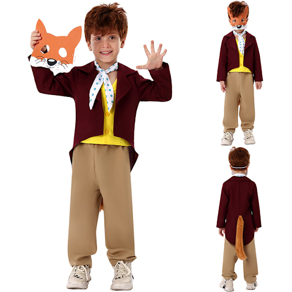 Världsbokens Dag Smiffy's Kostym Fantastiska Herr Räv Mask Roald Dahl Pojkar Barn Halloween Kläder L