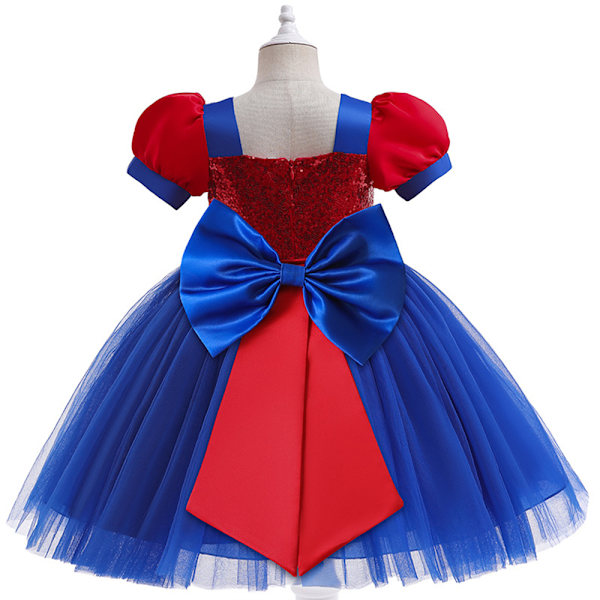 Spiderman Prinsessekjole Kostume til Piger Halloween Cosplay 80cm