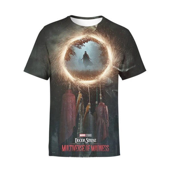 Doctor Strange 3d Print Kids Summer Short Sleeve T-shirt Tee Top B 140cm