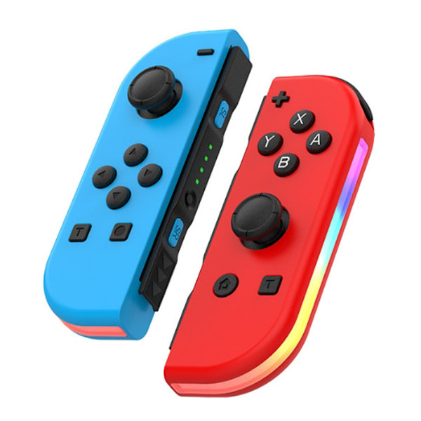 Trådlösa spelkontroller för Nintendos Switch Joy Con, vänster & höger Blue Red