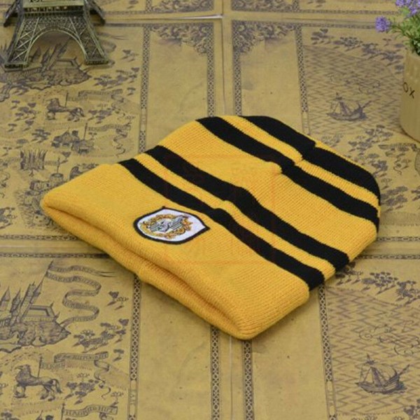 Harry Potter stickad mössa mössa Cosplay vinter mode varm hatt yellow