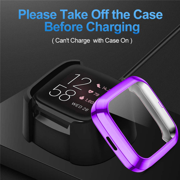 Fitbit Versa Lite case CASE -fodral med full täckning transparent
