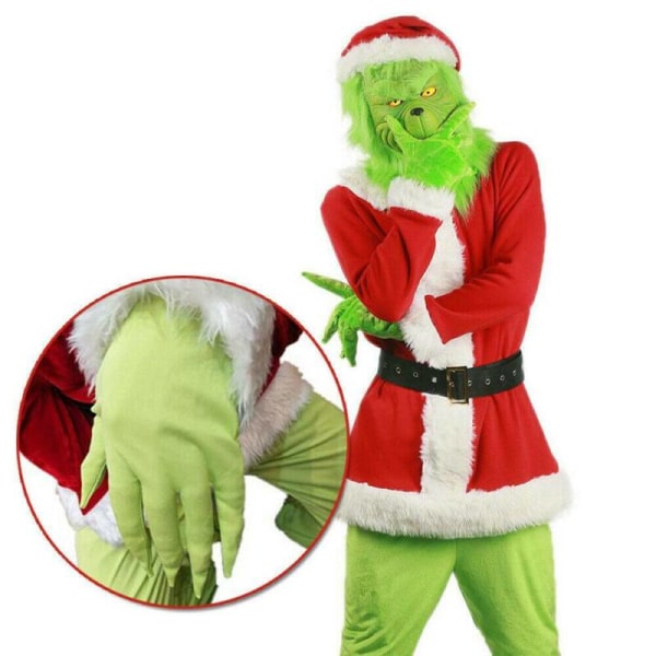 The Grinch Mask Cosplay Cosplay How the Grinch Stole Christmas Costume + Mask L