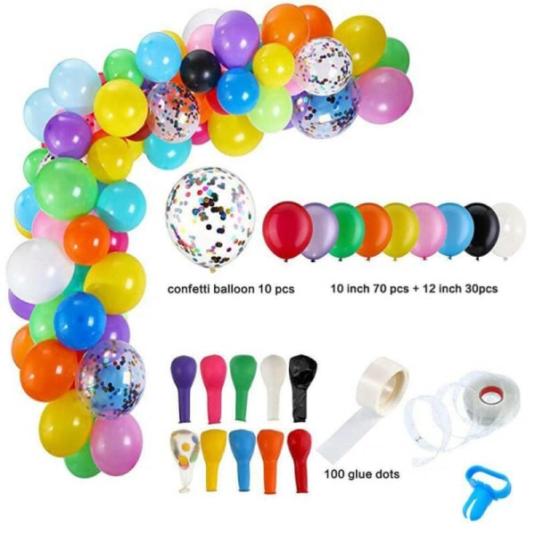 Ballonger+ballongbågesats Set för födelsedag bröllop duschkrans 5