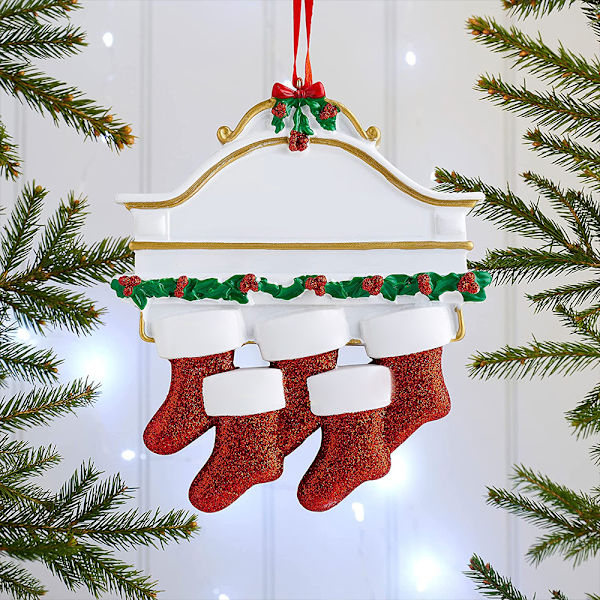 Julestrømper Juletre Hengende Dekor Hjemmefest DIY Gave 5pcs