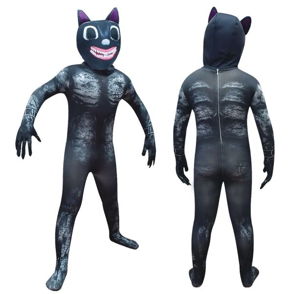 Halloween Cosplay Cartoon Cat Kostymer Kläder Fancy Dress Up 130cm