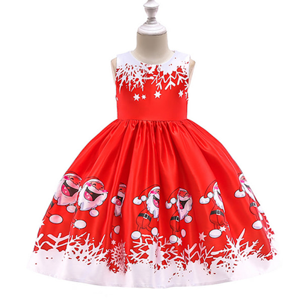 Jenters Juleball Tutu Kjole Bryllup Prinsesse Brudepike red-A